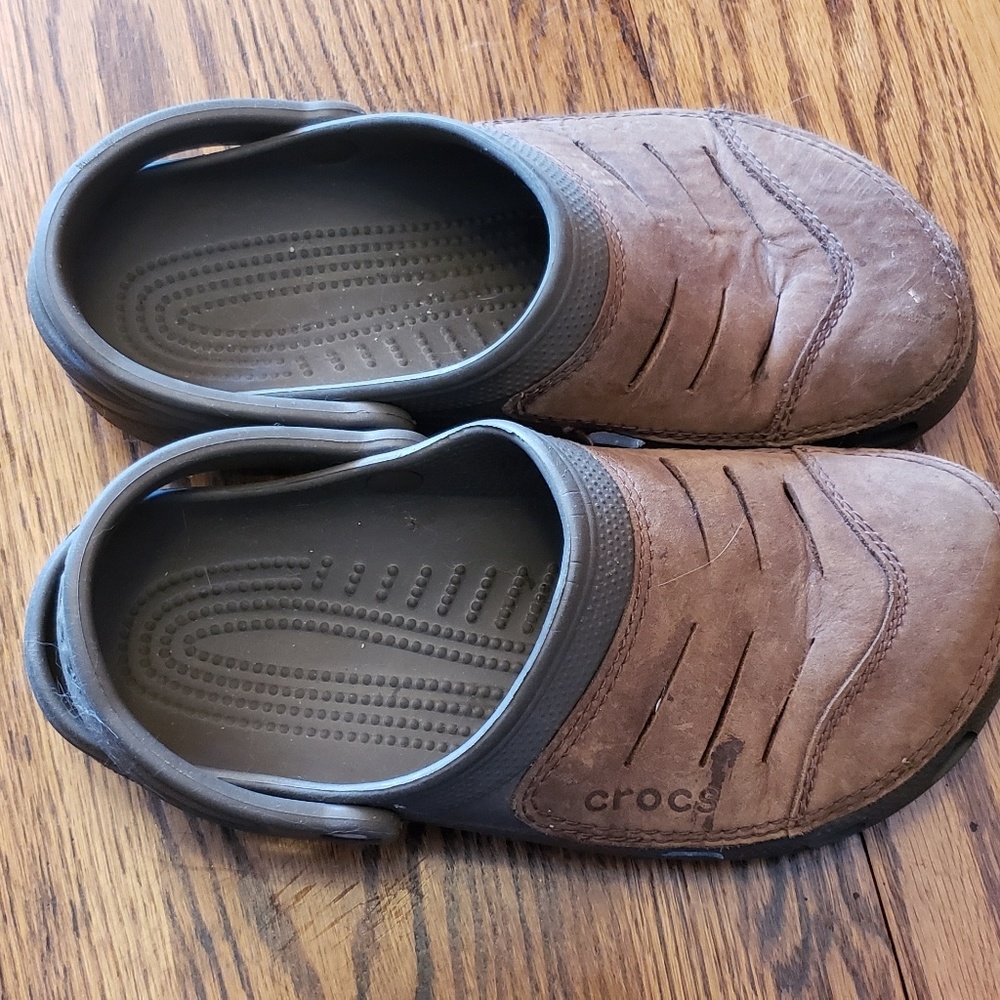 Crocs leather tops